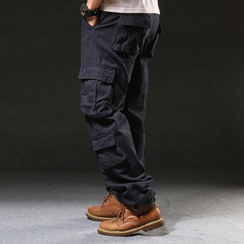 Outdoor Multi-pocket Military Loose Wide-leg Casual Pants
