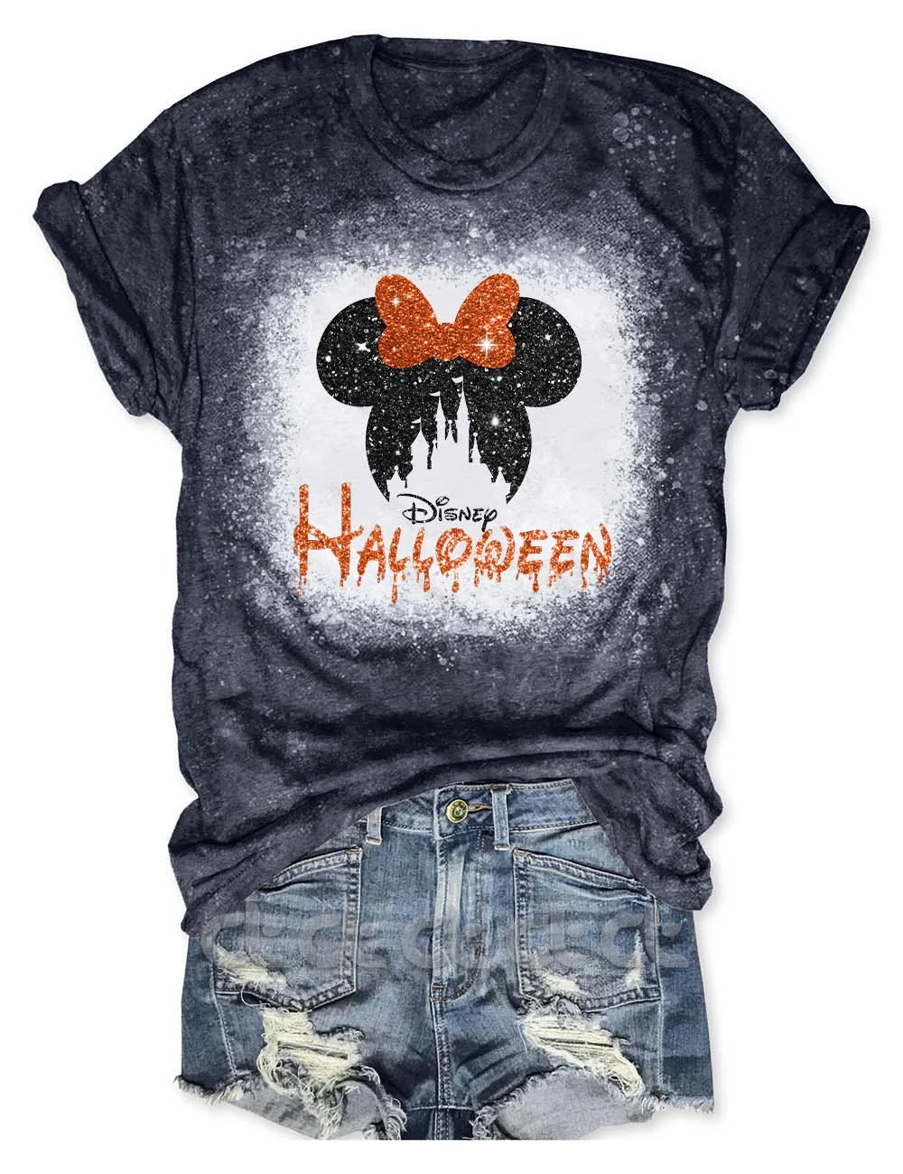 Mickey Halloween Bleached T-Shirt