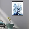 Diamond Painting -DIY Round Drill Blue Flower Tree(40x50cm)