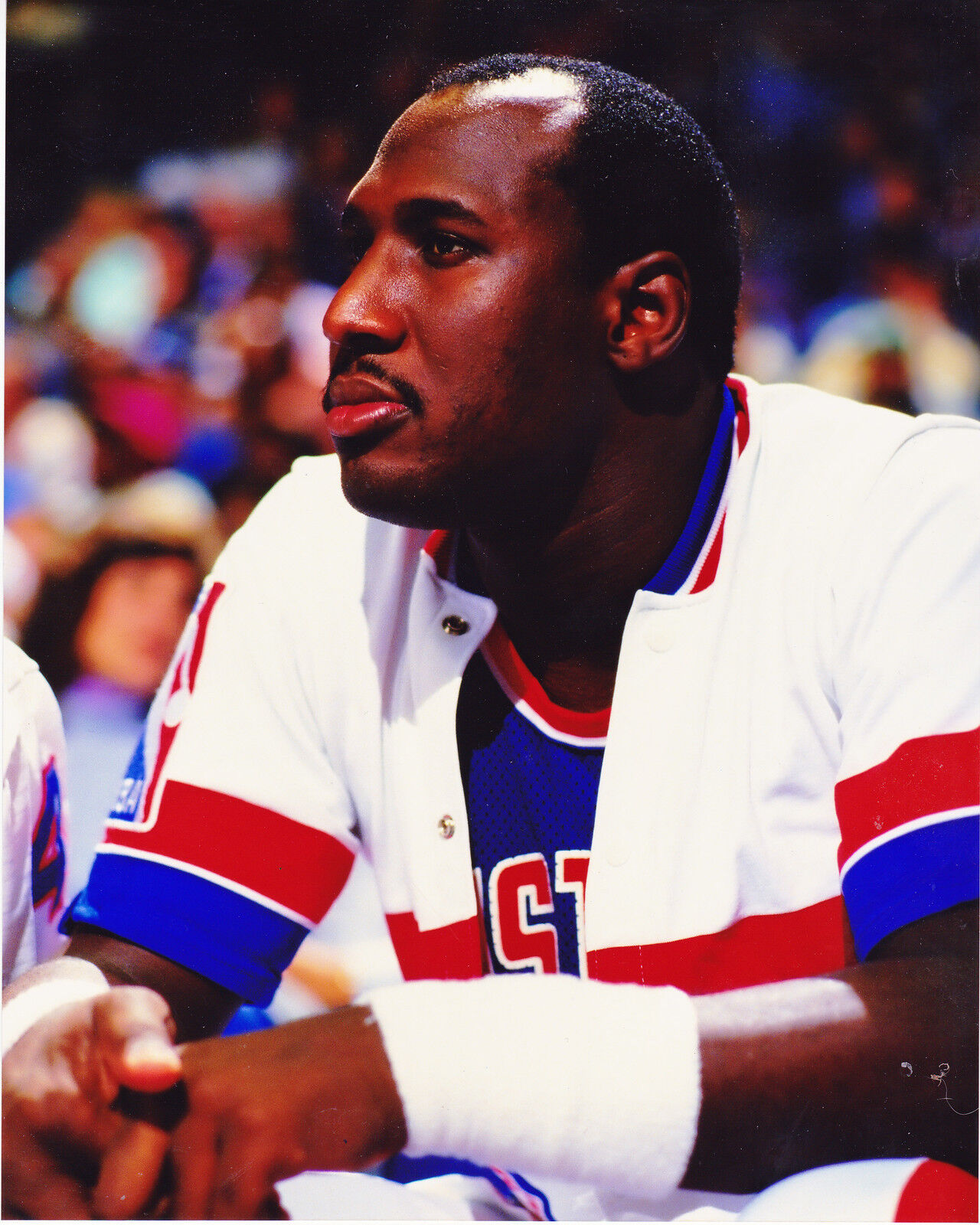 DARRYL DAWKINS DETROIT PISTONS VINTAGE COLOR 8x10 Photo Poster painting