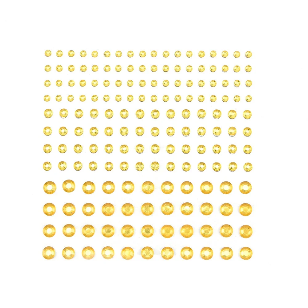 Colorful Acrylic Tattoo 3/4/5 mm DIY Decal Art Crystal Diamond Bling Rhinestone Self Adhesive Stickers for Phone Case Decoration