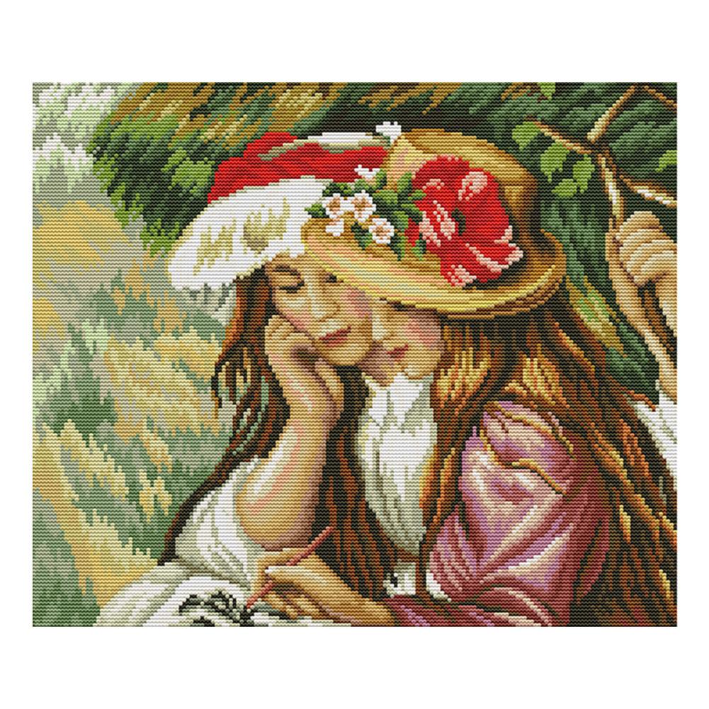 

Best friend - 14CT Stamped Cross Stitch - 41*35cm, 501 Original