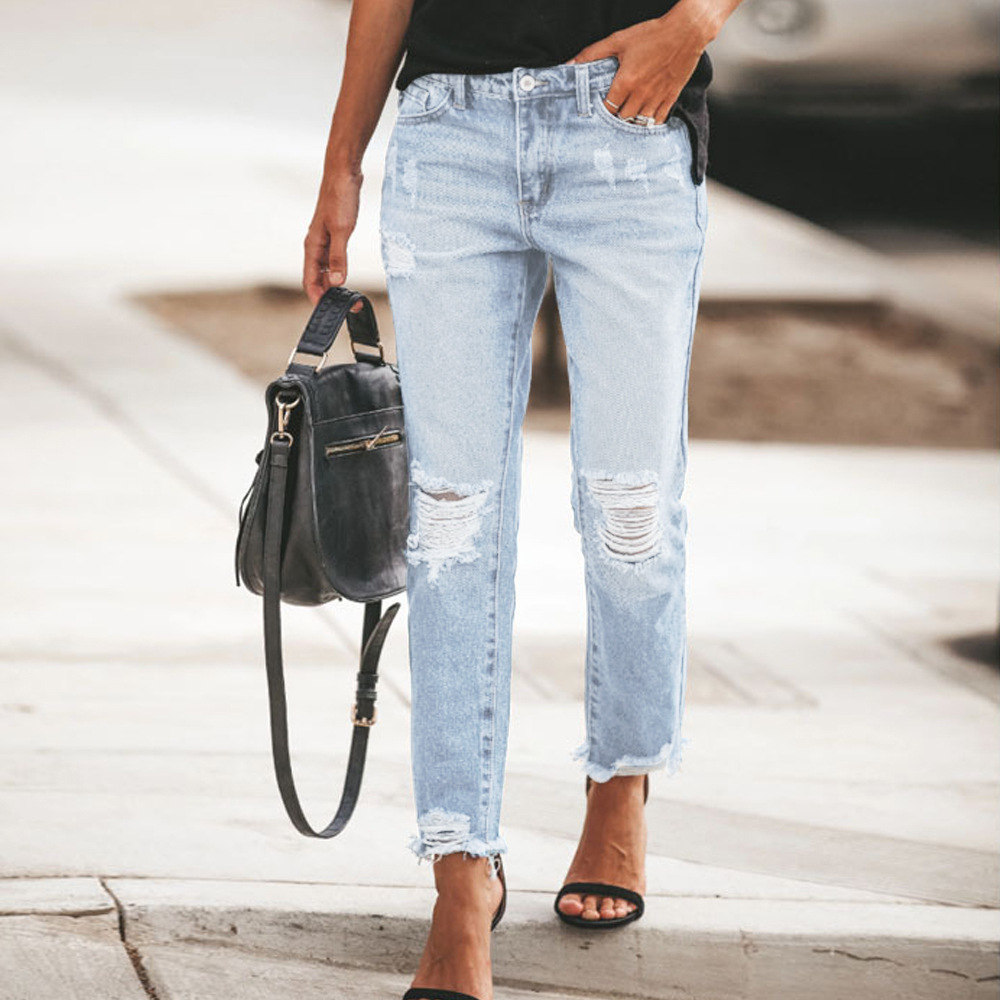 Casual Ripped  Casual Jeans wearshes