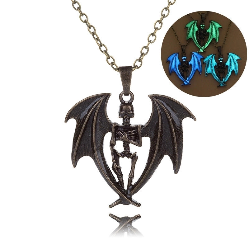 Fashion Printing Alloy Plating Halloween Men’S Necklace