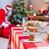 Wooden Special Shaped Christmas Sign Desktop Diamond Art Kits for Home Office