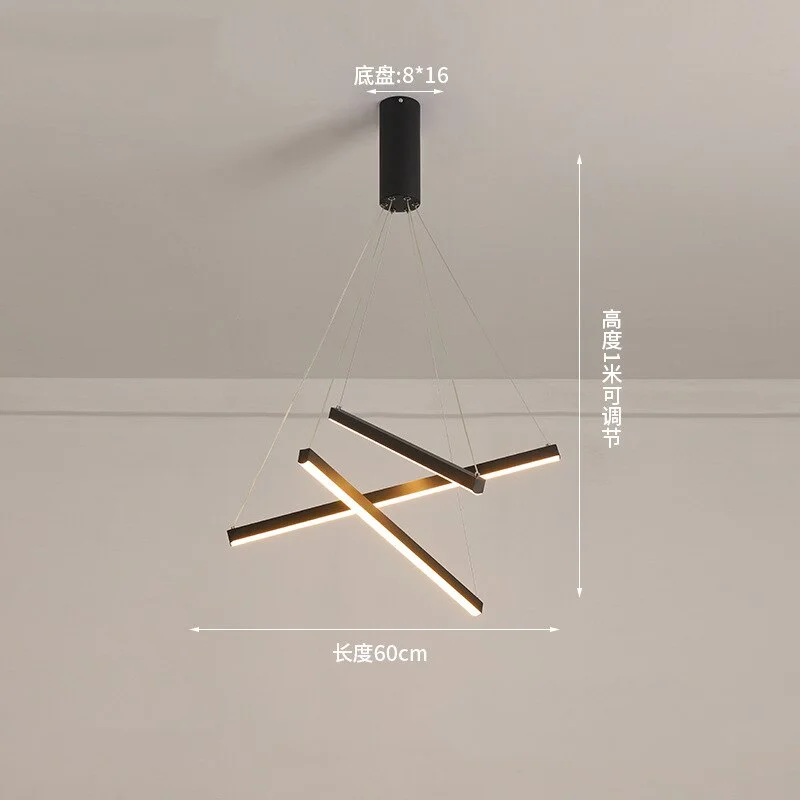 Modern Led Chandeliers Minimalism Duplex Building High-rise Living Room Chandelier Indoor Lighting Home Decor Loft Ceiling Light