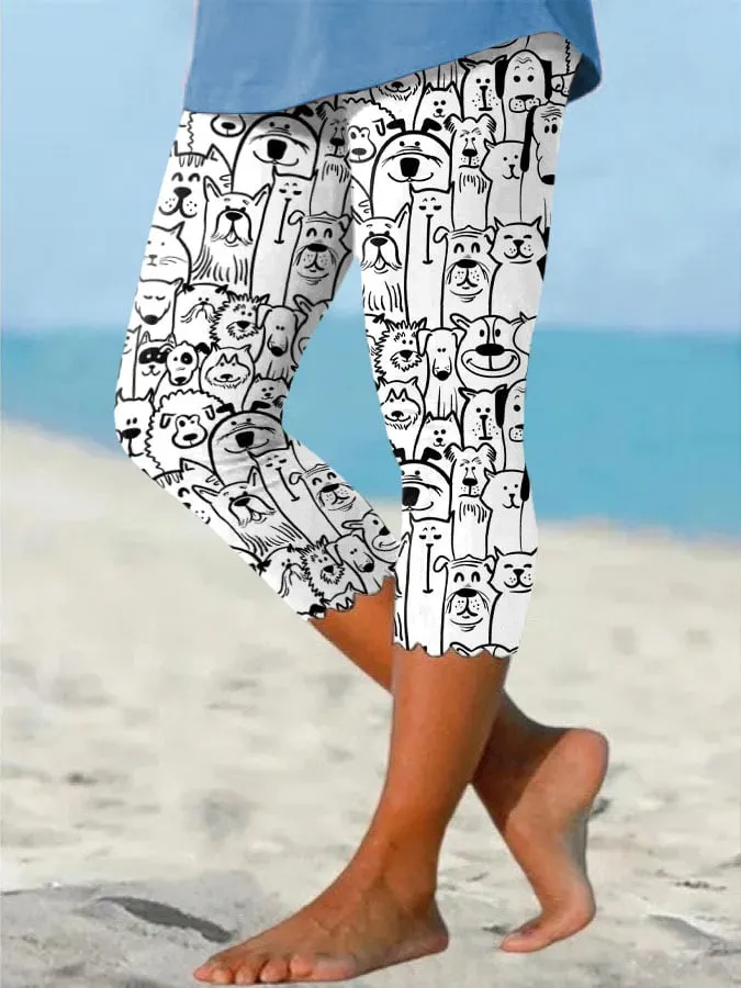 Women's Limited Edition Dog Print Leggings