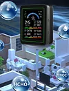 10 in 1 Air Quality Detector with WiFi App Alerts for PM2.5 PM10 CO AQI for Home