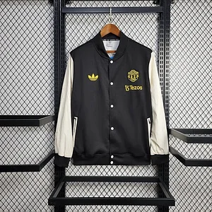 2025/2026 Manchester United Black And White Jacket Windbreaker 1:1 Thai Quality