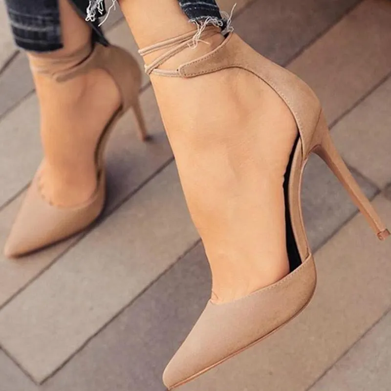 Sexy Ladies High Heels New Lace Wedding Party Office Sandals Women's Shoes Shoes Thin Comfortable Casual Banquet