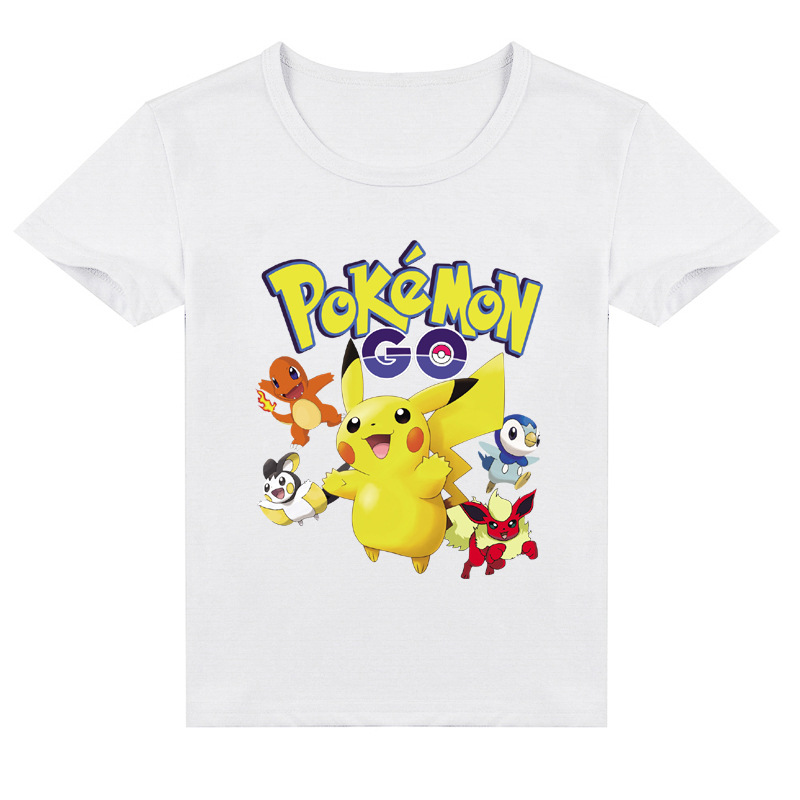 Mayoulove Pikachu T-Shirt - Cute Pokemon Graphic Tee for Kids - Perfect for Fans of Pikachu and Pokemon - Soft and Comfortable Fabric - Ideal for Boys and Girls - Available in Multiple Sizes-Mayoulove