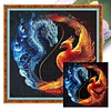 (Multi-Style) Tai Chi-11CT Stamped Cross Stitch 40*40cm/15.75*15.75in