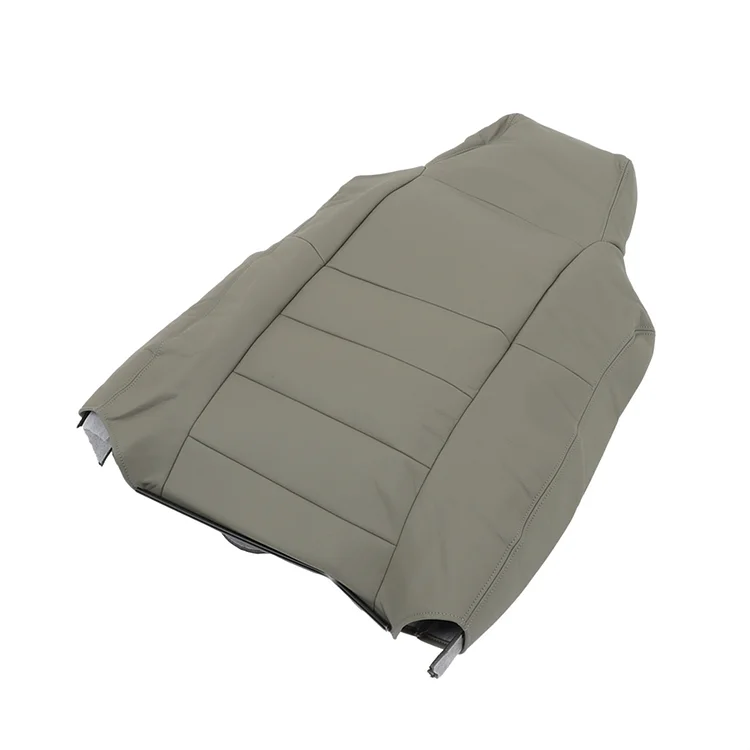 SEBLAFF Gray Seat Cover Front Leather Driver Passenger Bottom Top Replacement for 2003-2007 F250 F350 F450 F550