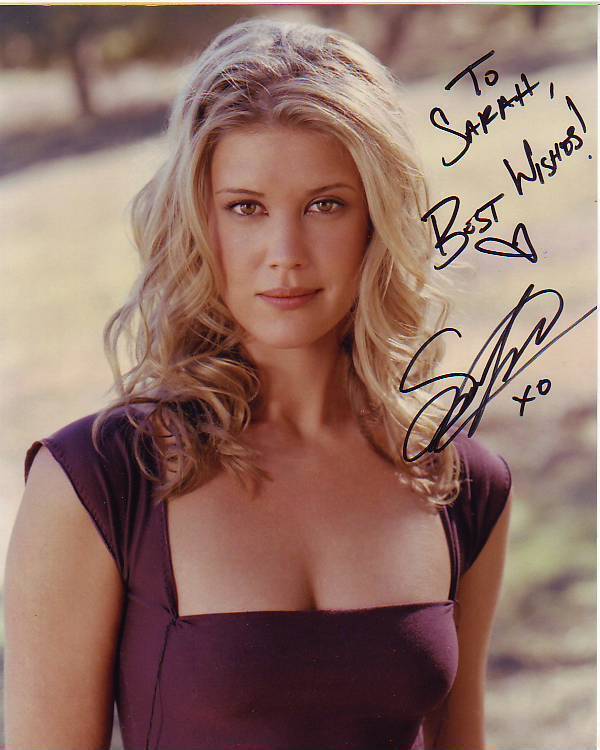 SARAH LANCASTER Autographed Signed Photo Poster paintinggraph - To Sarah