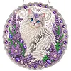 Special Shaped Diamond Painting Kit Cat Acrylic Pendant Art 25cm
