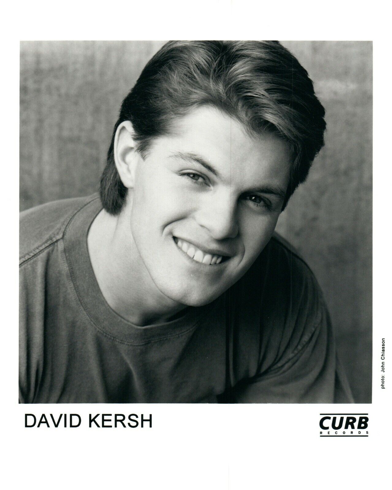 DAVID KERSH Country Music 8x10 Promo Press Photo Poster painting Curb Records