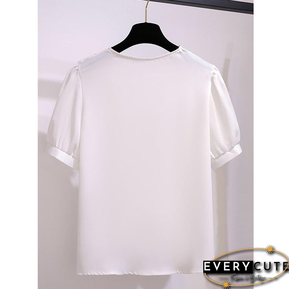 Elegant Lace Blouse+Belt Skirt P11368