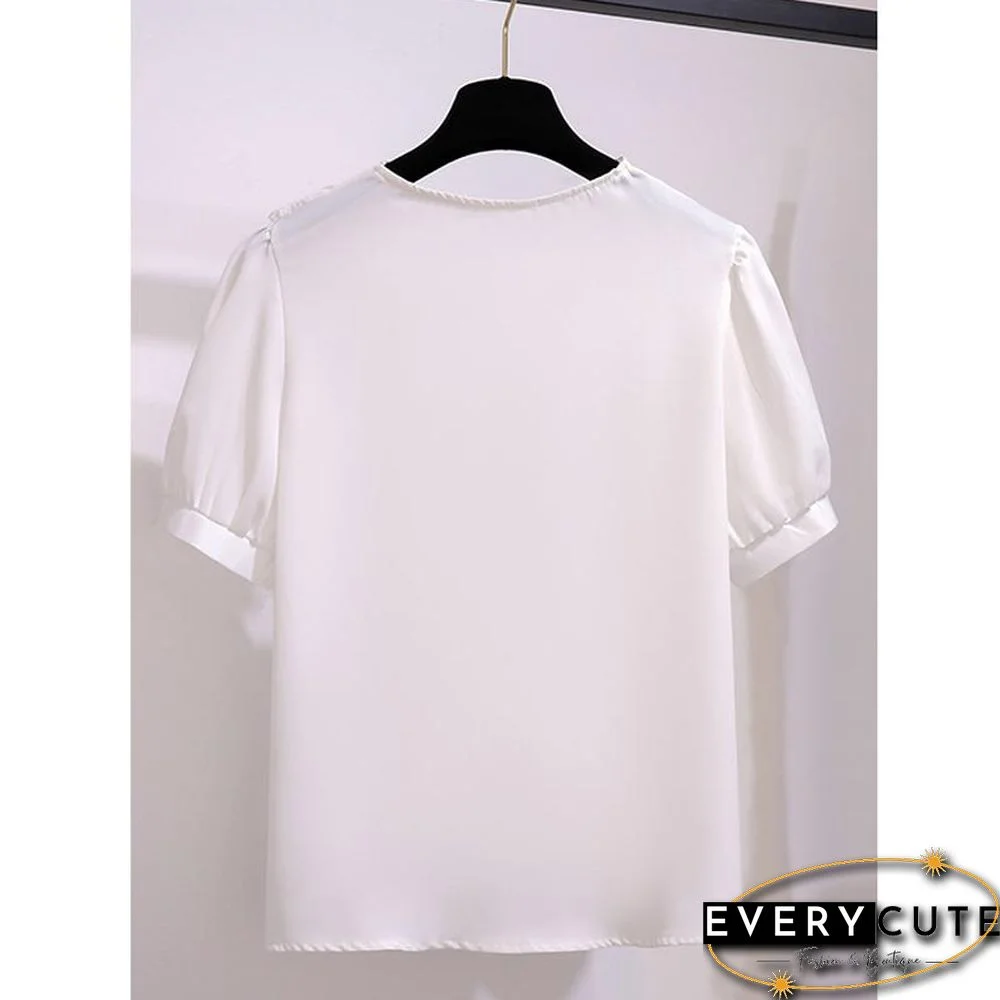 Elegant Lace Blouse+Belt Skirt P11368