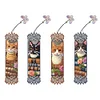 (US Only)4Pcs DIY Cats Diamond Painting Bookmark Diamond Painting Art Bookmarks