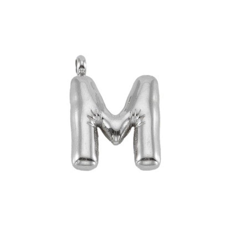 2 Pieces 24mm 304 Stainless Steel Letter Pendant Chain
