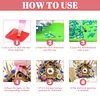 (US Local)Acrylic Special Shape Flower Bird Diamond Painting Clock Ornaments Kit