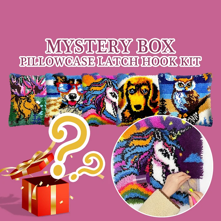 Mystery Box - Latch Hook Pillow Kit veirousa