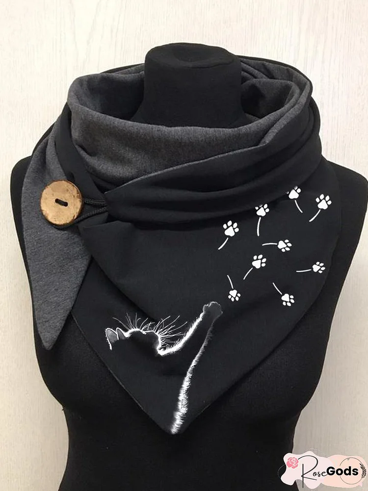 Casual Winter Printing Daily Polyester Scarf For Women