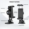 SP-02 Universal Metal Phone Holder with Arca Quick Release Plate Base Phone Holder Accessories