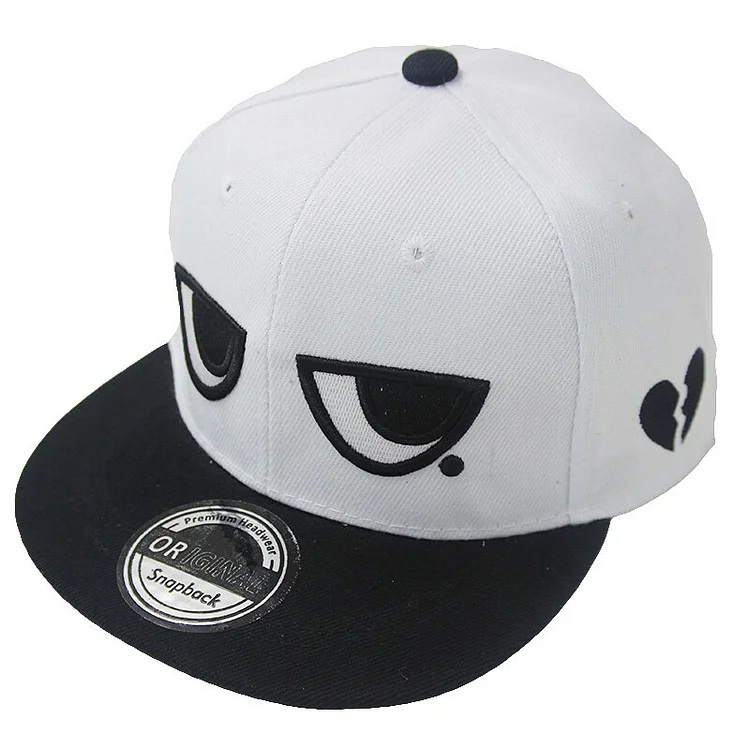 LOVINGSHA Boy Baseball Cap For 3-8 Years Old Children Funny Eyes And Mole Design Snapback Cap Adjustable Cap For Girl CC034