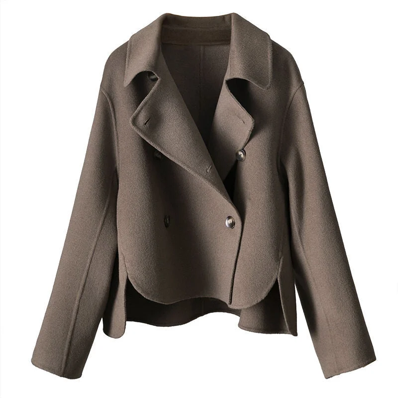 Wool Top Grade Gary Fragrance Style Joker Ins Short Women's Coat