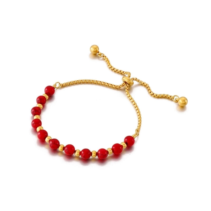 Fashion Geometric Titanium Steel 18K Gold Plated Bracelets In Bulk