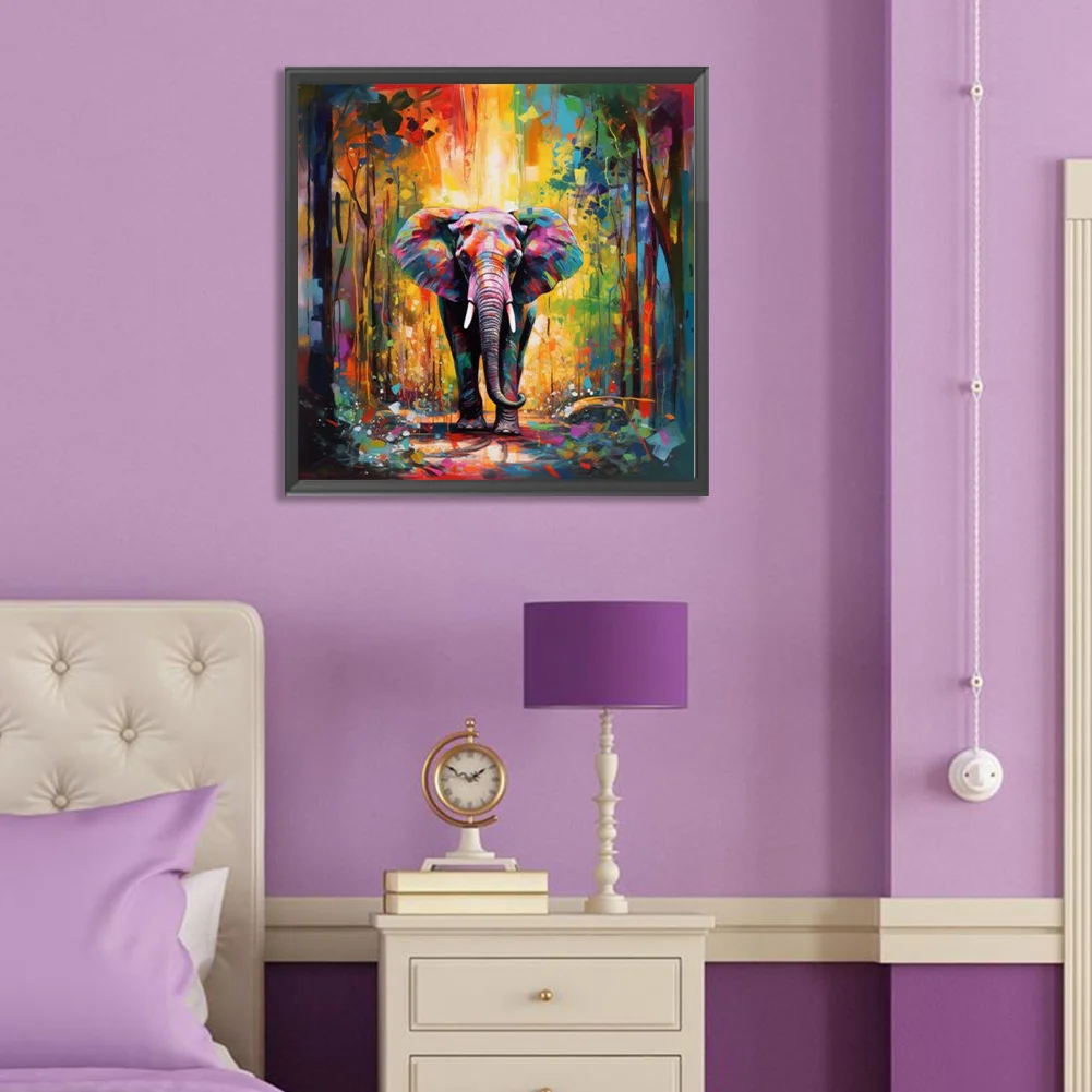 Diamond Painting - Full Round Drill - Elephant(Canvas|30*30cm)