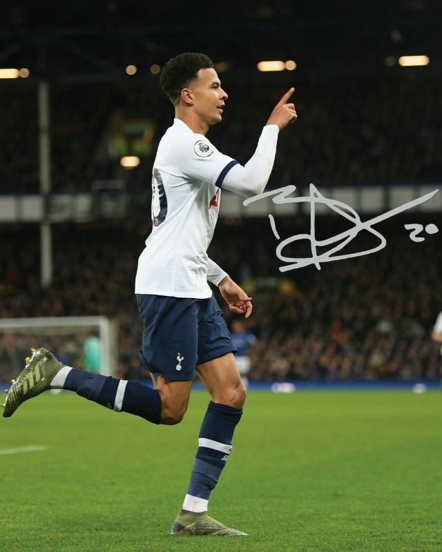 Dele Alli - Tottenham Hotspur Autograph Signed Photo Poster painting Print