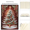 (US Local)Christmas Tree Special Shaped Diamond Painting Journal Notebook for Adults