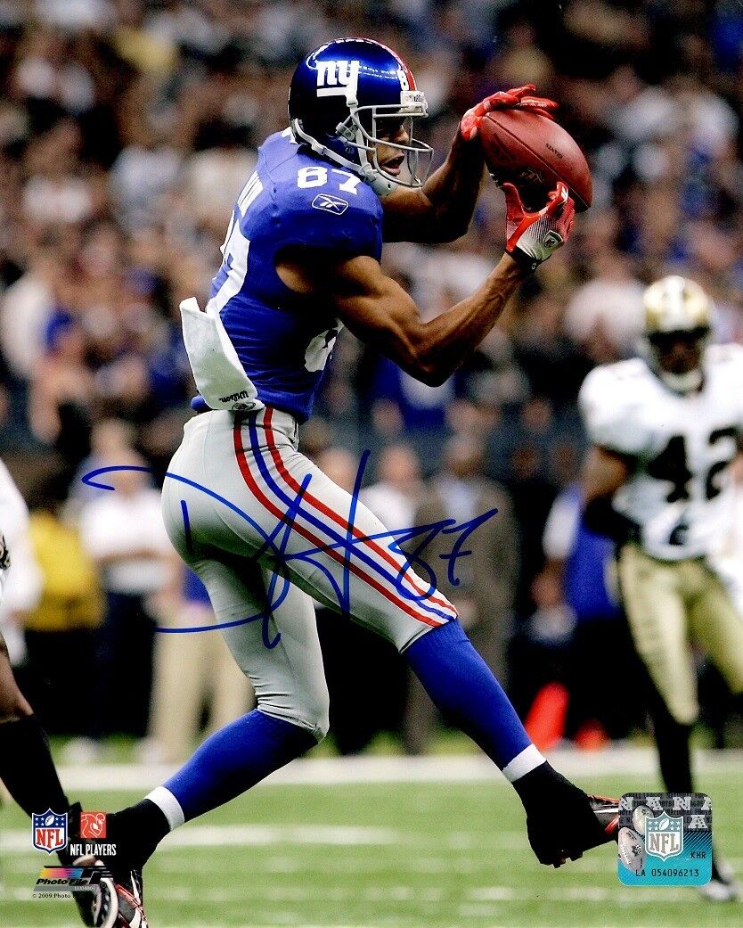 Autographed DOMENIK HIXSON New York Giants 8x10 Photo Poster painting w/ COA