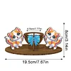 Diamond Painting Wooden Cat Desktop Diamond Painting Ornaments for Home Decoration