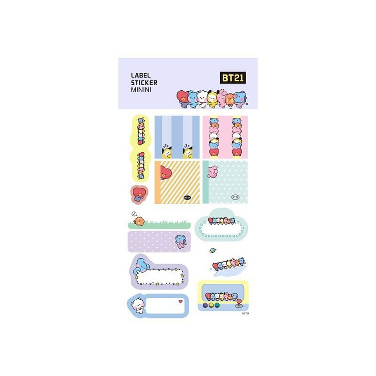 BT21 Minini Baby Index Sticker Bookmark
