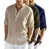 Gioiacombo™ Nuova comoda camicia da uomo in cotone e lino