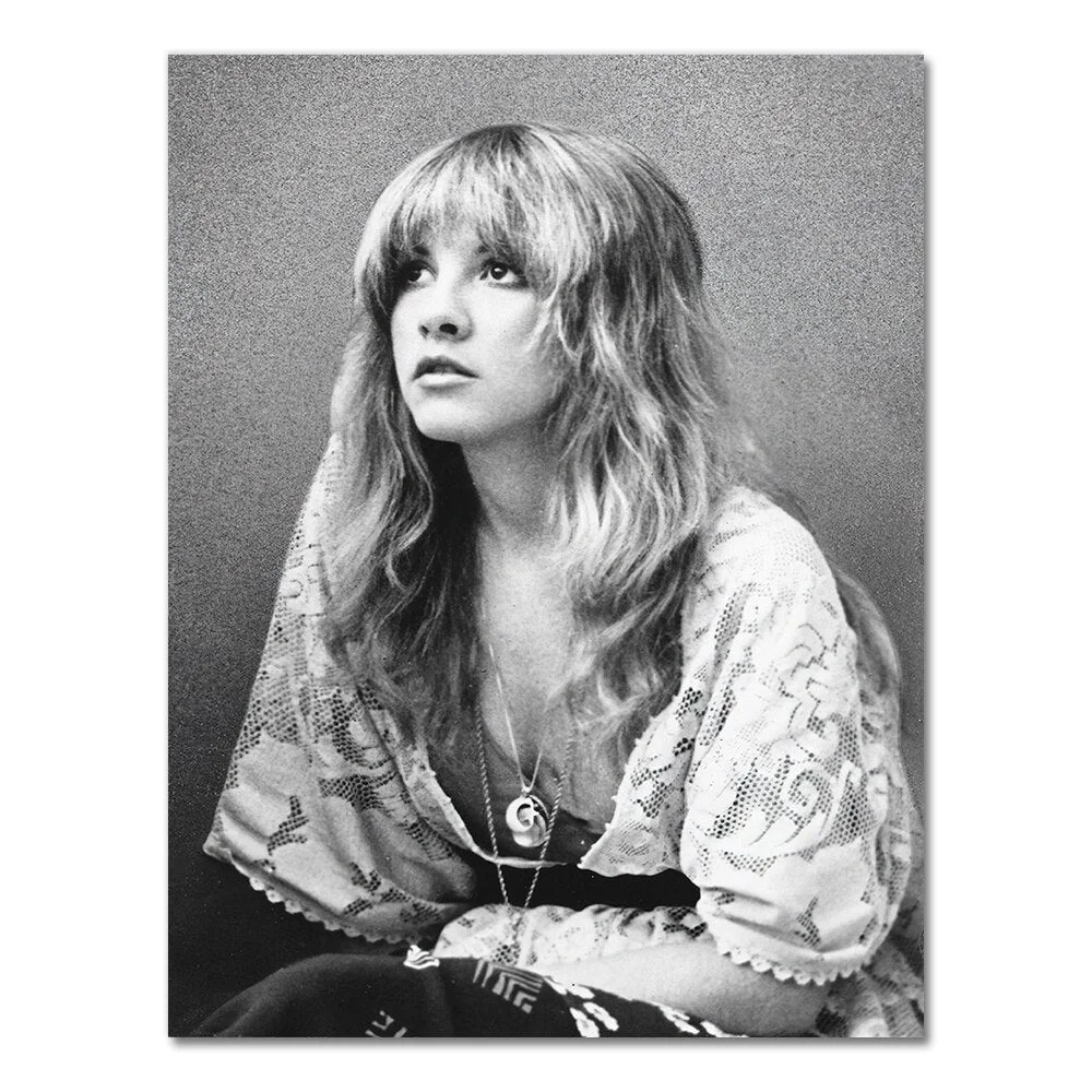 Stevie Nicks Print Fleetwood Mac Poster Woodstock Rock Music Art 1970s Rock Posters Canvas Painting Pictures Home Wall Art Decor