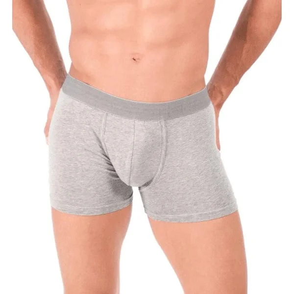 Pornhint Rounderbum Padded Tech Butt Enhancer Boxer Brief - JC01N (Gray, Small)