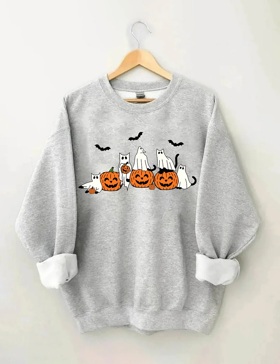 Ghost Cats Halloween Sweatshirt