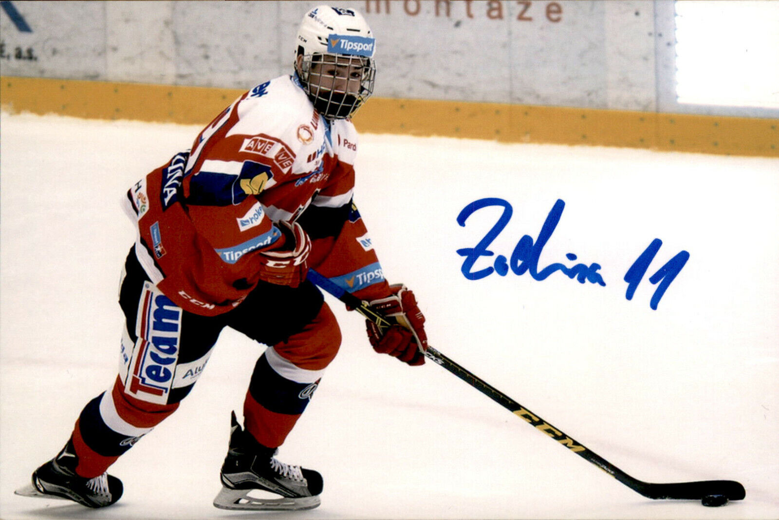 Filip Zadina SIGNED autrographed 4x6 Photo Poster painting CZECH REPUBLIC / DETROIT RED WINGS #4