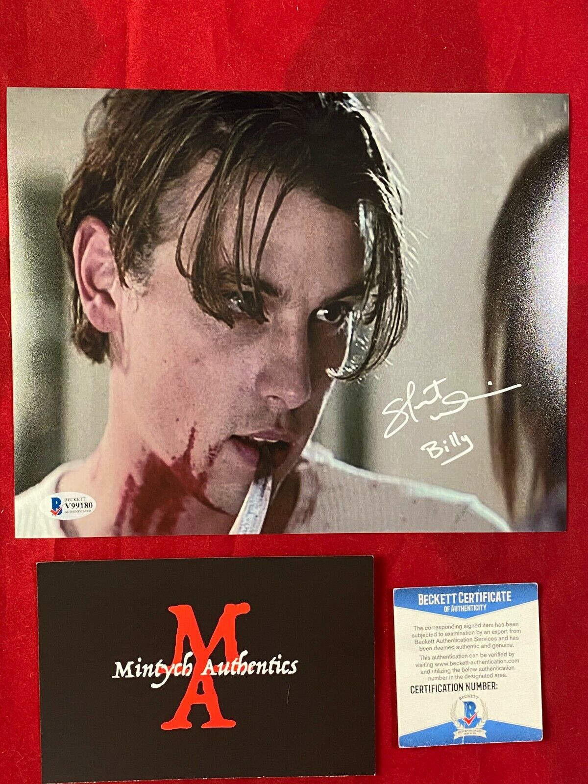 SKEET ULRICH AUTOGRAPHED SIGNED 8x10 Photo Poster painting! SCREAM! BECKETT AUTHENTIC COA HORROR