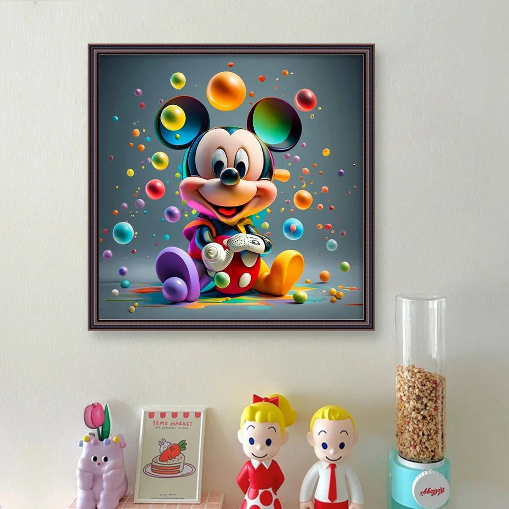 11CT Full Stamped Cross Stitch - Mickey(Canvas|40*40CM)