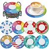 8pcs DIY Swim Rings Diamond Painting Acrylic Coasters