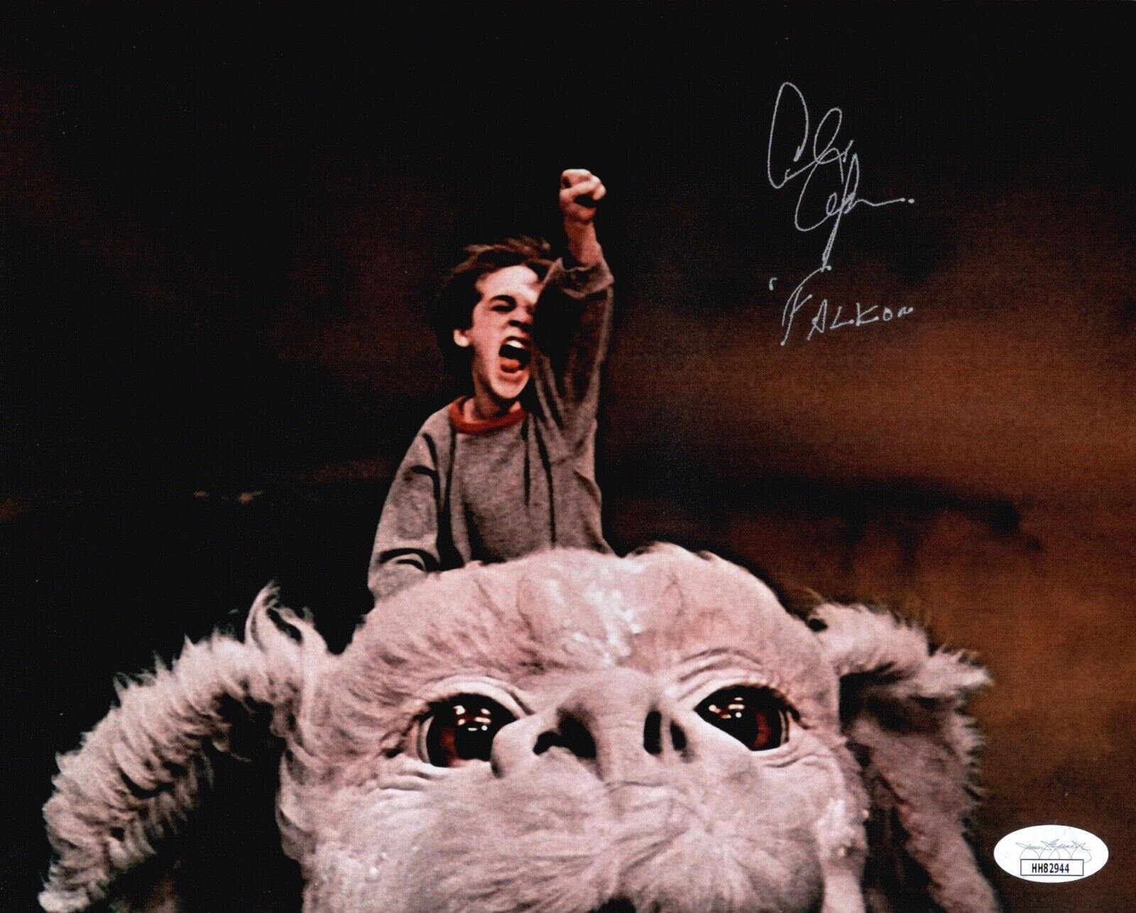 ALAN OPPENHEIMER Signed FALKOR 8x10 Photo Poster painting The NeverEnding Story JSA COA Cert