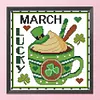 Month - 11CT Stamped 3 Strands Cross Stitch 35*35cm/13.78*13.78in tapestrymarket