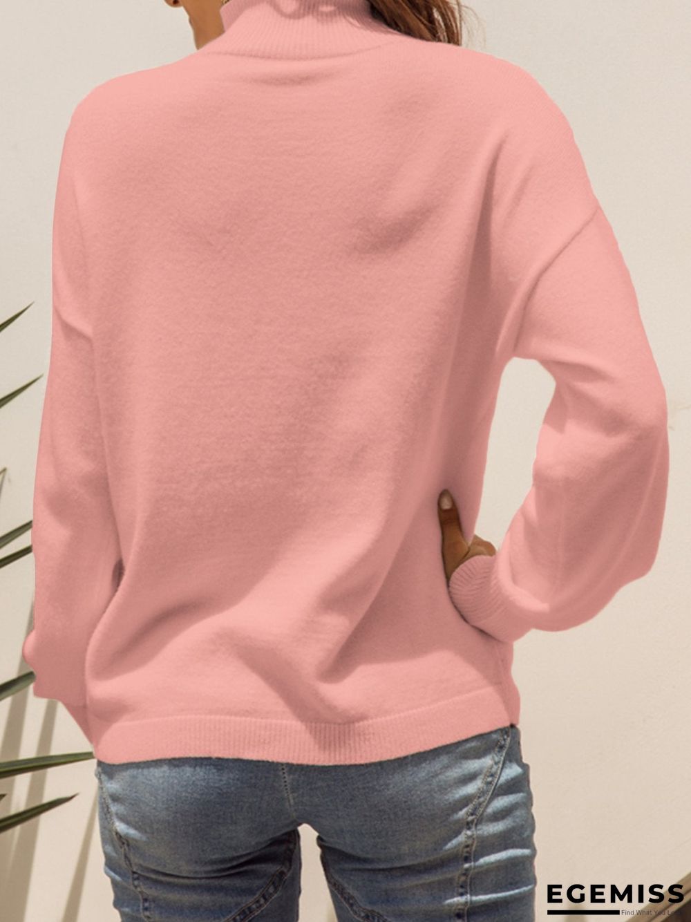 Casual Long Sleeve Shift Sweater | EGEMISS