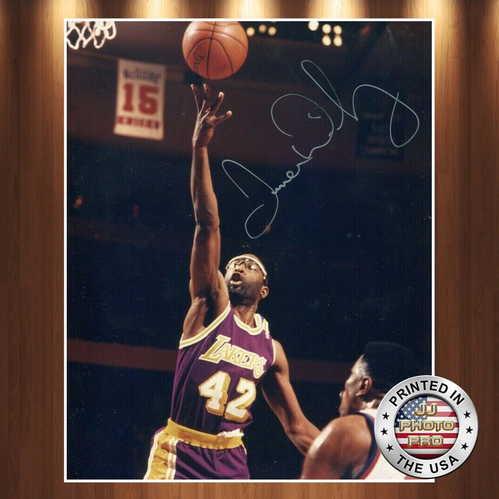 James Worthy Autographed Signed 8x10 Photo Poster painting (HOF Lakers) REPRINT