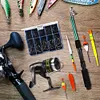 Sea Fishing Rod Set Telescopic Fishing Rod Pole with Reel Hook Soft Tube Float